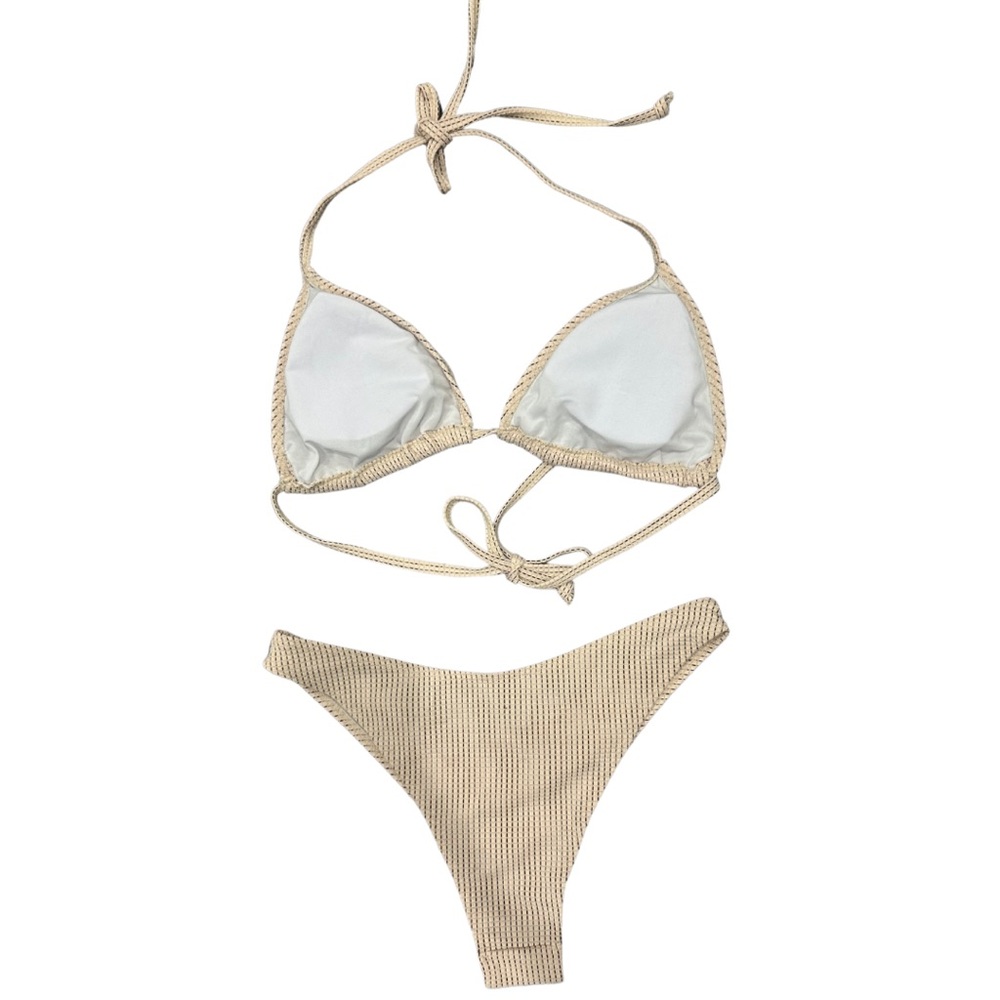 Tan Halter Bikini Set - Picture 3 of 4